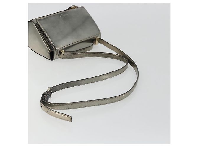 Borsa a Spalla GIVENCHY in Pelle Argento Oro Auth ka5134 D'oro - vista 8
