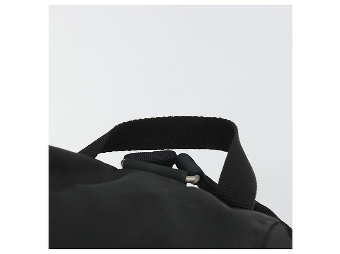 Zaino PRADA Nylon Nero Argento Auth 188504 - vista 14