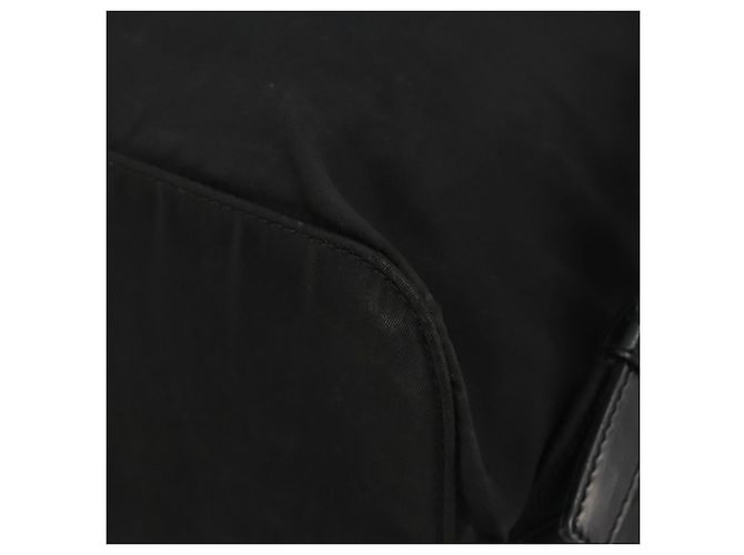 Zaino PRADA Nylon Nero Argento Auth 188504 - vista 18