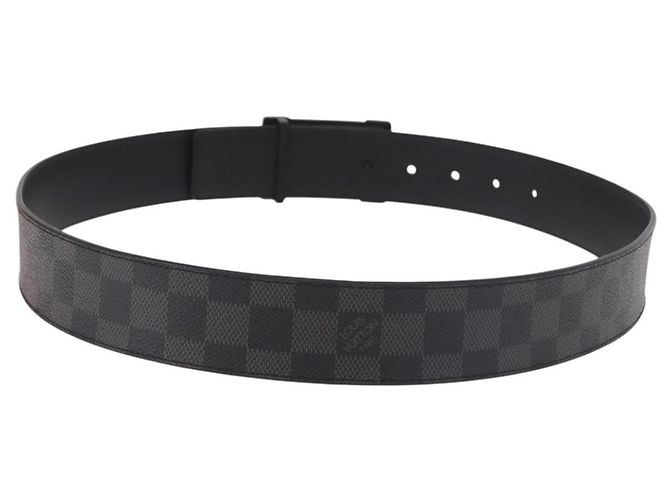 LOUIS VUITTON Damier Grafitte Stateinture NeoTrunk Belt M0184 LV Auth 191603M Damier ebene - vista 2