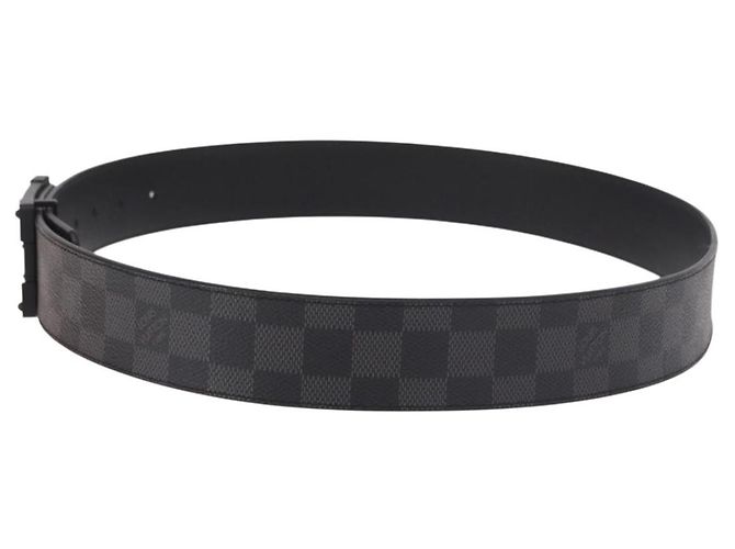 LOUIS VUITTON Damier Grafitte Stateinture NeoTrunk Belt M0184 LV Auth 191603M Damier ebene - vista 3