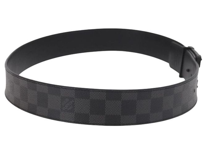 LOUIS VUITTON Damier Grafitte Stateinture NeoTrunk Belt M0184 LV Auth 191603M Damier ebene - vista 4