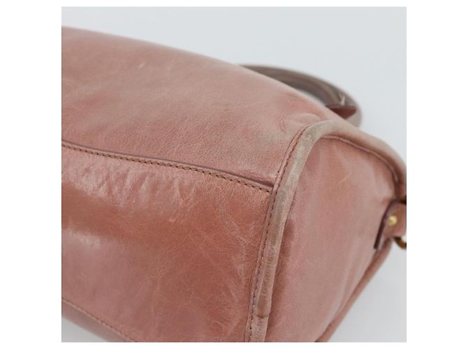 Bolso Miu Miu de cuero rosa oro Auth mr2722 Dorado - vista 10