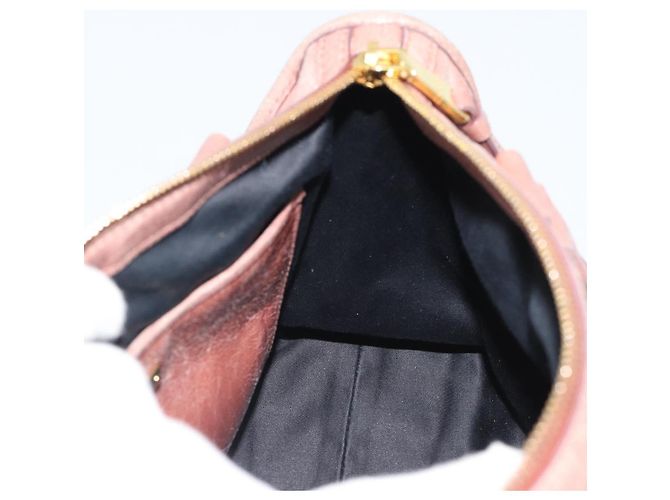Bolso Miu Miu de cuero rosa oro Auth mr2722 Dorado - vista 19
