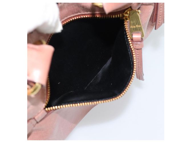 Bolso Miu Miu de cuero rosa oro Auth mr2722 Dorado - vista 22