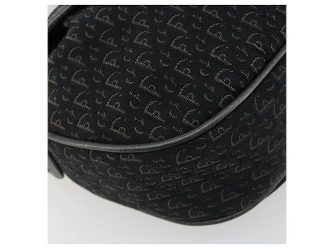 Borsa a tracolla Christian Dior Trotter Canvas Nera Argento Autentica 186592A Nero - vista 15