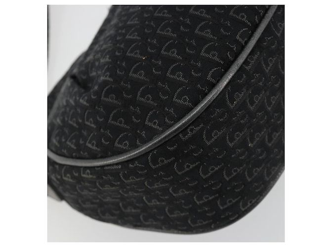 Borsa a tracolla Christian Dior Trotter Canvas Nera Argento Autentica 186592A Nero - vista 17