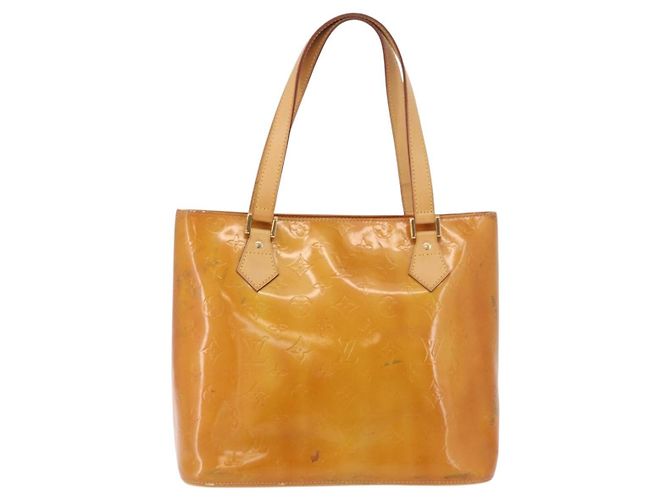 LOUIS VUITTON Borsa Monogram Vernis Houston Beige M91004 LV Auth 191517 - vista 13