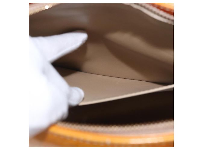 LOUIS VUITTON Borsa Monogram Vernis Houston Beige M91004 LV Auth 191517 - vista 25