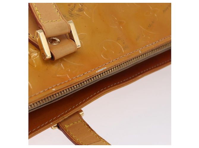 LOUIS VUITTON Borsa Monogram Vernis Houston Beige M91004 LV Auth 191517 - vista 9