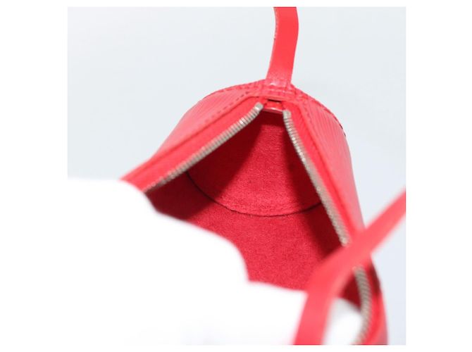 LOUIS VUITTON Epi Soufflot Pouch Accessory Pouch Vermelho LV Auth 189594 - vista 20