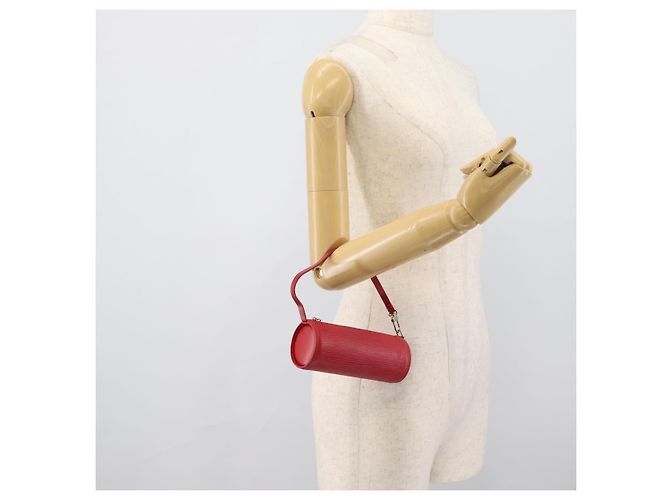 LOUIS VUITTON Epi Soufflot Pouch Accessory Pouch Vermelho LV Auth 189594 - vista 21
