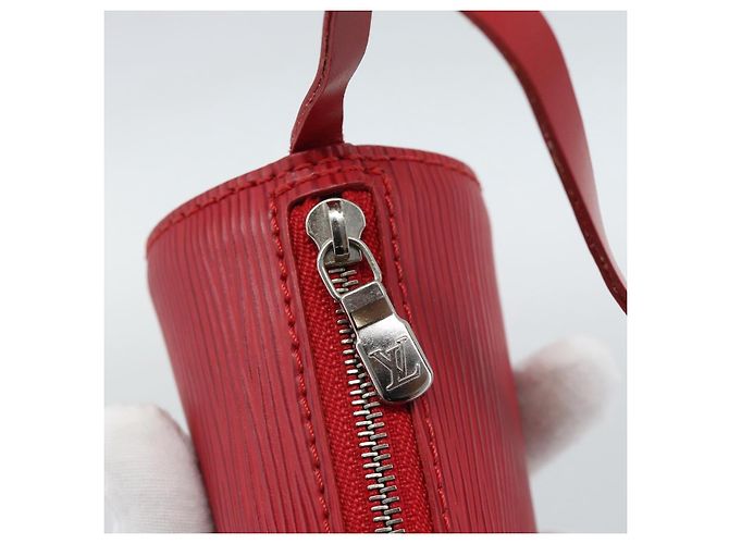 LOUIS VUITTON Epi Soufflot Pouch Accessory Pouch Vermelho LV Auth 189594 - vista 9