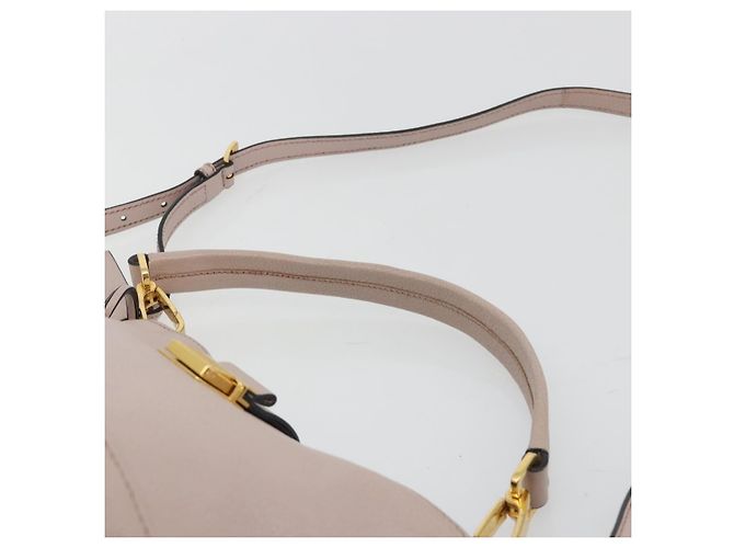 Borsa a Spalla Miu Miu in Pelle 2way Rosa Oro Auth BA13905A D'oro - vista 14