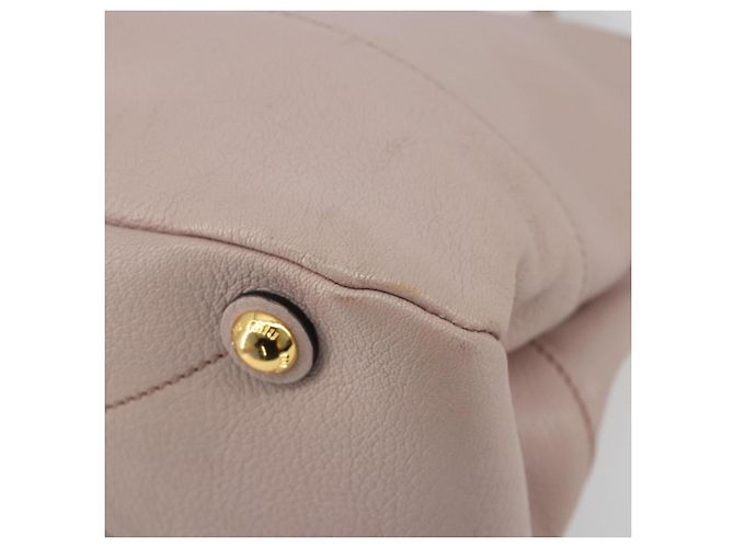 Borsa a Spalla Miu Miu in Pelle 2way Rosa Oro Auth BA13905A D'oro - vista 16