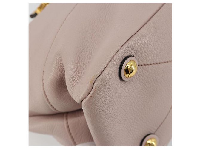 Borsa a Spalla Miu Miu in Pelle 2way Rosa Oro Auth BA13905A D'oro - vista 17