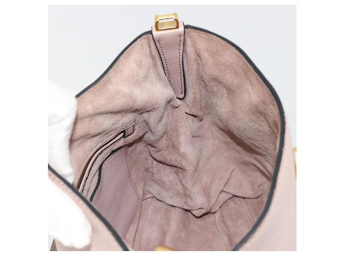 Borsa a Spalla Miu Miu in Pelle 2way Rosa Oro Auth BA13905A D'oro - vista 23