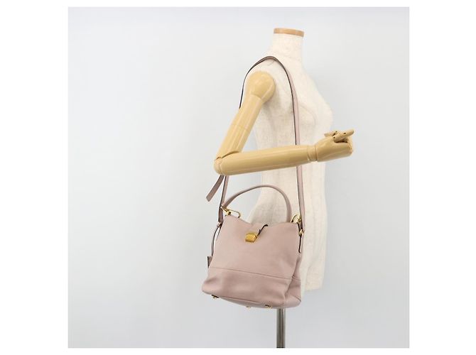 Borsa a Spalla Miu Miu in Pelle 2way Rosa Oro Auth BA13905A D'oro - vista 28