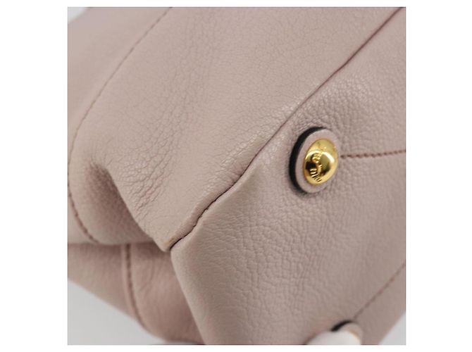 Borsa a Spalla Miu Miu in Pelle 2way Rosa Oro Auth BA13905A D'oro - vista 9