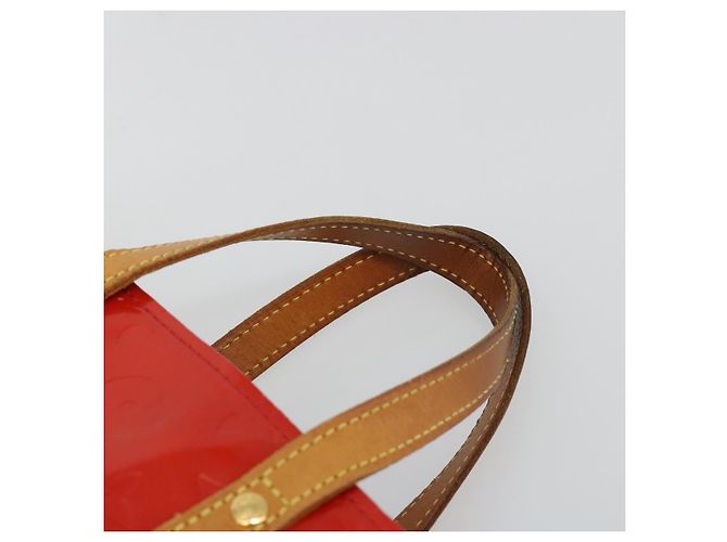 LOUIS VUITTON Monogram Vernis Reade PM Hand Bag Rouge M91088 LV Auth BA14001 Rosso - vista 14