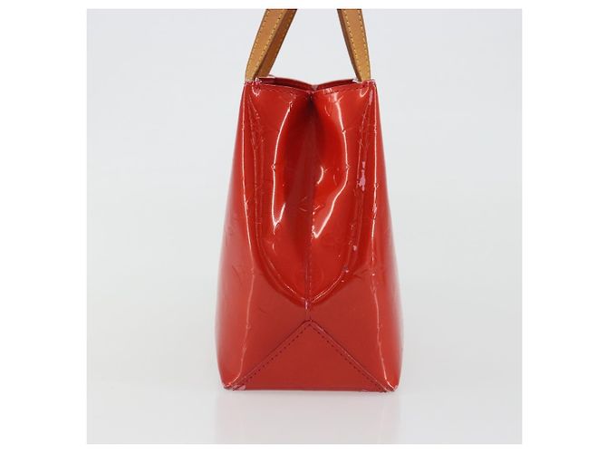 LOUIS VUITTON Monogram Vernis Reade PM Hand Bag Rouge M91088 LV Auth BA14001 Rosso - vista 3