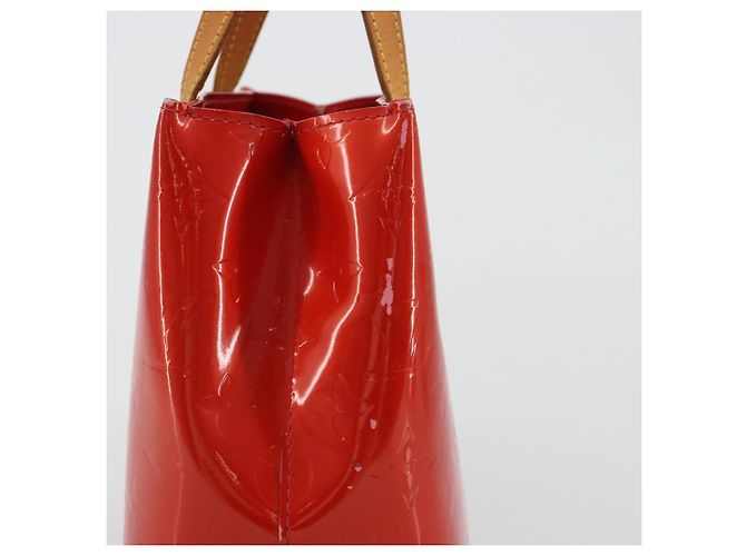 LOUIS VUITTON Monogram Vernis Reade PM Hand Bag Rouge M91088 LV Auth BA14001 Rosso - vista 4