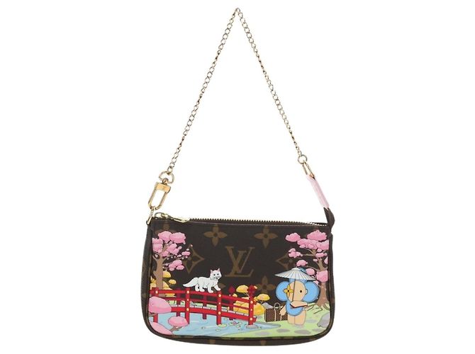 LOUIS VUITTON Monogram Vivienne Mini Pochette Accessoires M45905 Auth 190028SM Monograma - vista 13