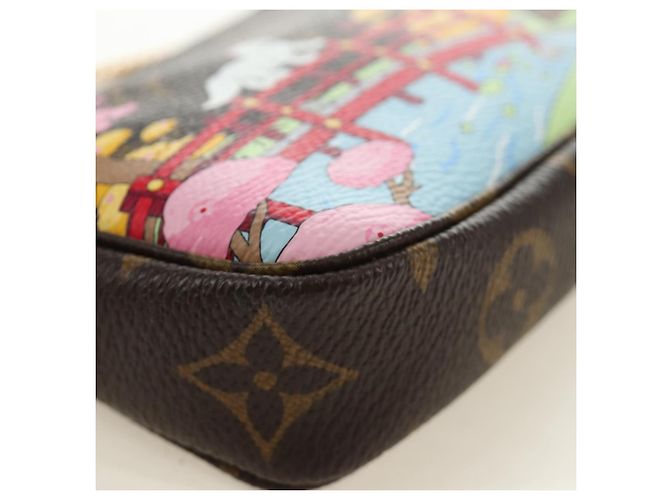 LOUIS VUITTON Monogram Vivienne Mini Pochette Accessoires M45905 Auth 190028SM Monograma - vista 15
