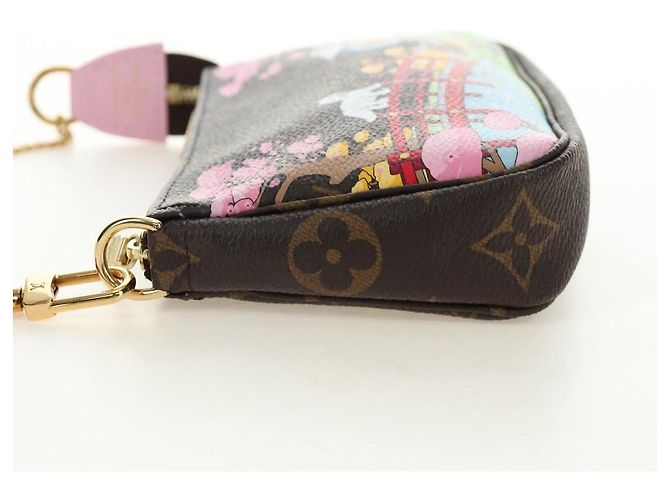 LOUIS VUITTON Monogram Vivienne Mini Pochette Accessoires M45905 Auth 190028SM Monograma - vista 3
