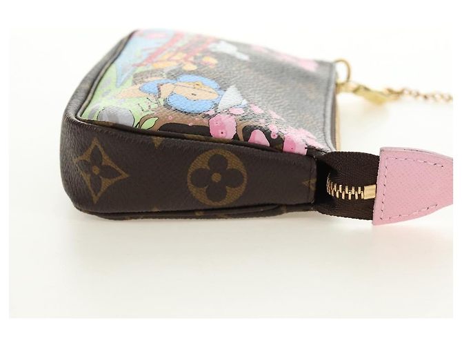 LOUIS VUITTON Monogram Vivienne Mini Pochette Accessoires M45905 Auth 190028SM Monograma - vista 4