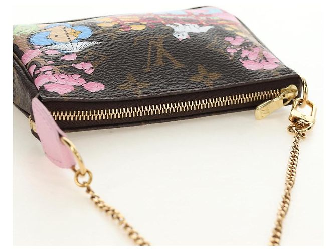 LOUIS VUITTON Monogram Vivienne Mini Pochette Accessoires M45905 Auth 190028SM Monograma - vista 6
