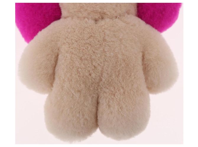 LOUIS VUITTON Vivienne Vison Christmas Key Holder Fur Pink M00870 Auth BA14035M - vista 7