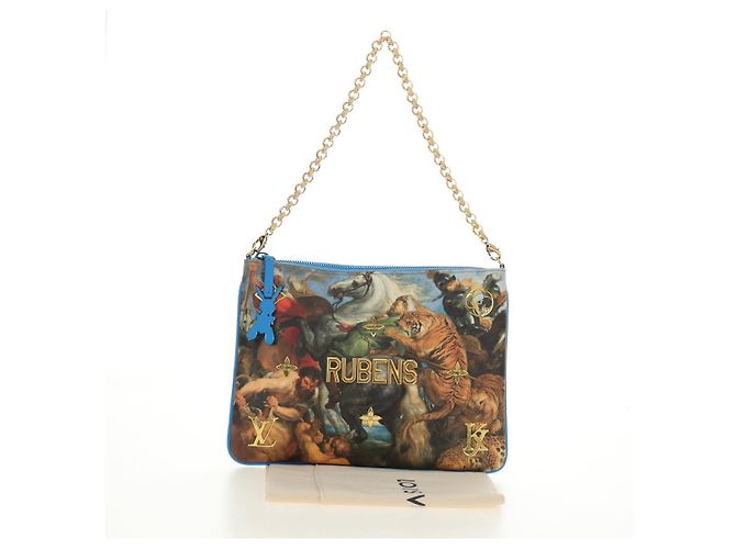LOUIS VUITTON Monogram Celty Pochette Plat Pouch Rubens M64617 LV Auth 190039SM Multicolor - vista 12