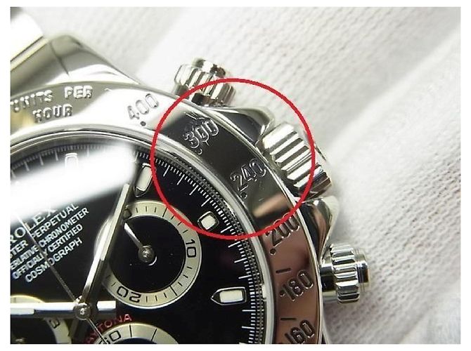 ROLEX Daytona SS preto Ref.116520 série D Masculino Prata - vista 5