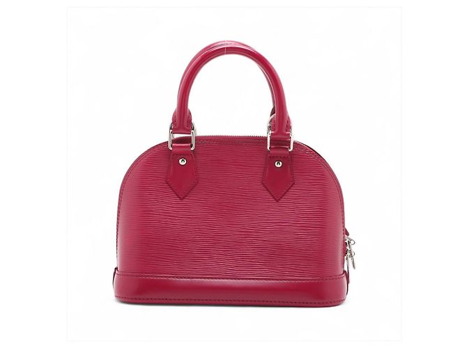 Louis Vuitton Borsa a mano Alma BB in pelle Epi Cherry Red Rosso - vista 2