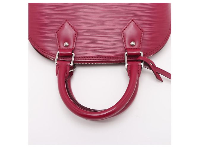 Louis Vuitton Borsa a mano Alma BB in pelle Epi Cherry Red Rosso - vista 5