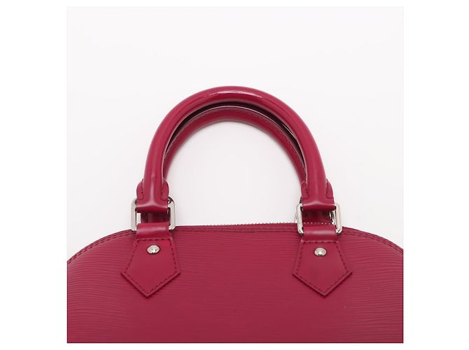 Louis Vuitton Borsa a mano Alma BB in pelle Epi Cherry Red Rosso - vista 6