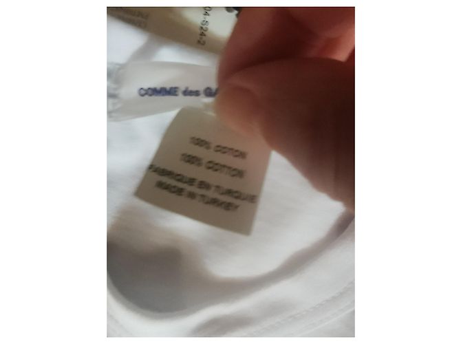 Comme Des Garcons Camiseta de algodón blanca con estampado de Muhammad Ali Negro Blanco Dorado - vista 13