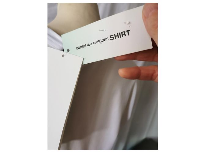 Comme Des Garcons Camiseta de algodón blanca con estampado de Muhammad Ali Negro Blanco Dorado - vista 5