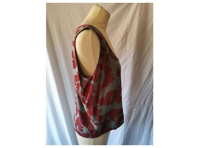 Top Vivienne Westwood de Algodón con Estampado Barroco - Gris/Rojo Roja - vista 6