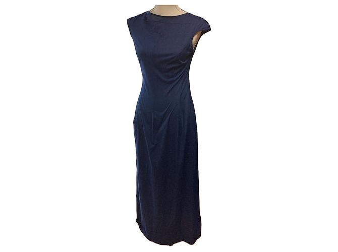 Yohji Yamamoto Etuikleid in Navy Blau Dunkelblau - Ansicht 7