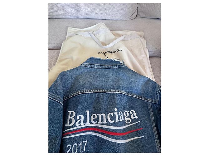 Balenciaga Campaign Logo Jeansjacke FW17 - Ansicht 2