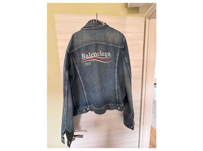 Balenciaga Campaign Logo Jeansjacke FW17 - Ansicht 4