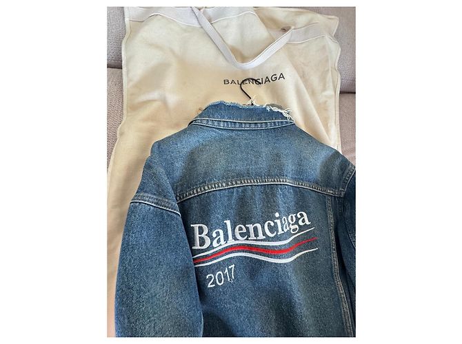 Balenciaga Campaign Logo Jeansjacke FW17 - Ansicht 5