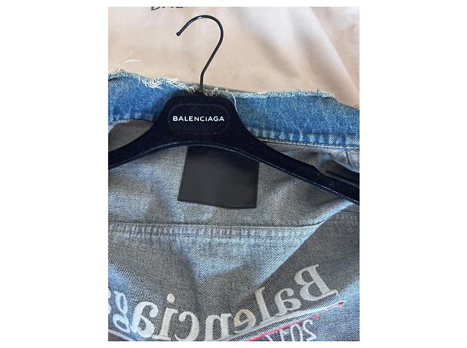 Balenciaga Campaign Logo Jeansjacke FW17 - Ansicht 6