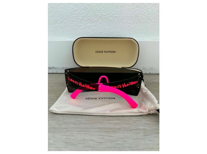 Gafas de Sol Louis Vuitton x Stephen Sprouse Graffiti Negro Rosa - vista 3