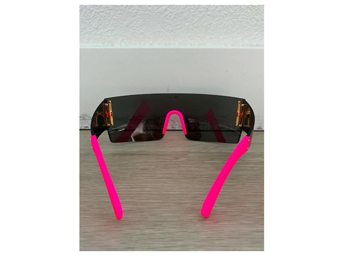 Gafas de Sol Louis Vuitton x Stephen Sprouse Graffiti Negro Rosa - vista 4