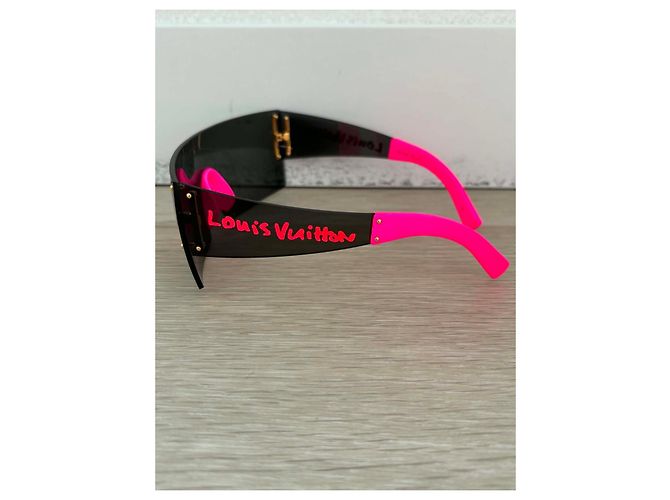 Gafas de Sol Louis Vuitton x Stephen Sprouse Graffiti Negro Rosa - vista 6