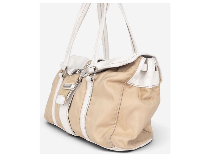 Borsa a tracolla Prada 2000s Hybrid 'Moon' Beige - vista 5
