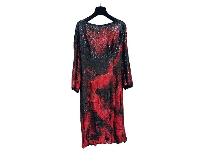 Balmain Tiger-Stripe Pailletten Mini-Kleid - Größe 38 gebraucht - Ansicht 2